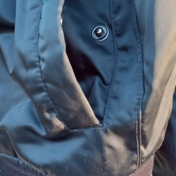 Forever 21 "Au Revoir" Black (greenish) Bomber Jacket (S) - Picture 9 of 16